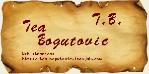 Tea Bogutović vizit kartica